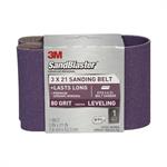 3M™ SandBlaster™ Sanding Belts 9192NA 3 in x 21 in, Medium, 80 grit