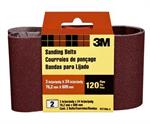 3M™ Sanding Belt, 9272NA-2, 3 in x 24 in, Fine, 120 grit, 2pk