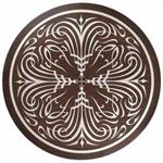 Wood medallion shown in Wenge, Aluminum