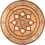 Wood medallion shown in American Walnut, Brazilian Cherry, Maple, Plainsawn ...