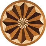Wood medallion shown in American Walnut, Ash, Brazilian Cherry, Peruvian ...