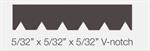 Bona Adhesive Trowel 1000F, 5/32^ X 5/32^ X 5/32^ V-notch