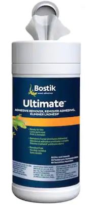 Bostik Ultimate Adhesive Remover, 60 towels