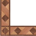 Wood border and corner shown in American Cherry, American Walnut, ...