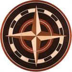 Wood medallion shown in Maple, Padauk, Santos Mahogany, Wenge