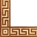 Wood border and corner shown in Ash, Brazilian Cherry(Available in ...