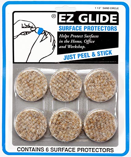 E-Z Glide Surface Protectors, 1 1/2' round, sand color 1