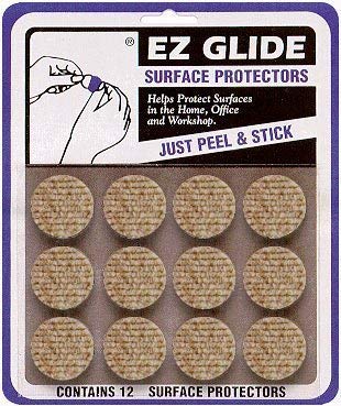 E-Z Glide Surface Protectors, 1' round, sand color 1