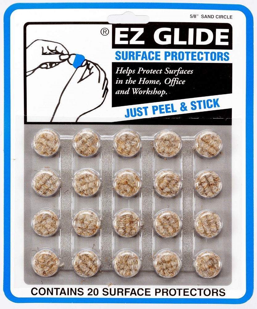 E-Z Glide Surface Protectors, 5/8' round, sand color 1