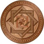 Wood medallion shown in American Cherry, American Walnut, Plainsawn Red ...