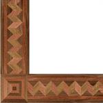 Wood border and corner shown in American Walnut, Quarter Sawn ...