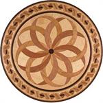 Wood medallion shown in American Cherry, Birdseye Maple, Merbau, Wenge