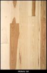 Hickory, 3/4^ X 3^, 1st grade, unfinished flooring, 1-8', AP