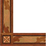 Wood border and corner shown in American Cherry, Brazilian Cherry, ...