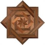 Wood medallion shown in American Cherry, American Walnut, Plainsawn Red ...