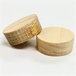 Maple flat head plugs, side grain, 1/4^ T X 3/8^ W