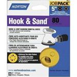 Norton Hook & Sand discs, 5^ 6 & 8 vac hole, P80