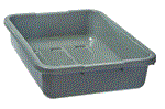 Polyethylene Tote Box / Finish pan, 5 X 15.5 X 21^