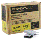Powernail PowerStaples 15.5 Gauge 1 1/2^ Staples