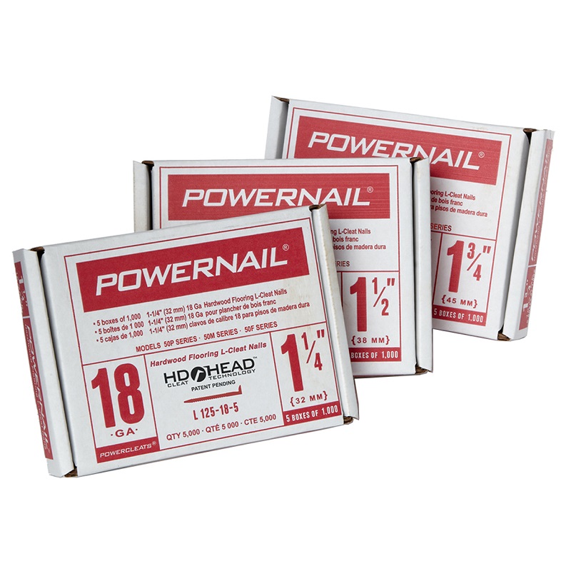 Powernail Powercleats 18 Gauge 1 1/4' L-Cleat Nails