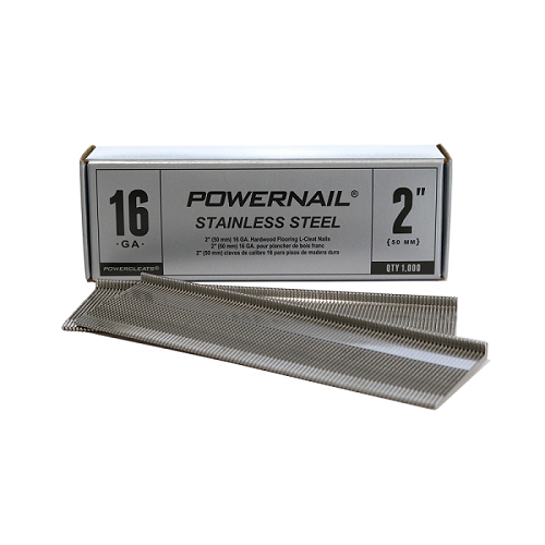 Powernail Stainless Steel Powercleats 16 Gauge 2' L-Cleat Nails