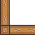 Wood border and corner shown in Bubinga, Maple, Rift Sawn ...
