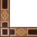 Wood border and corner shown in Americna Walnut, Brazilian Cherry, ...