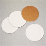 Safeglides Felt Floor Protectors, 1-7/8^, Self-Adhesive, White, Bag/50