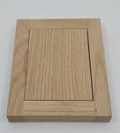 Single duplex outlet cover, Red Oak (4 13/16" X 6" overall dimensions)