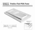 Unfinished Hickory Flush (w/frame) Vent, 4^ X 12^ (duct), Trimline style