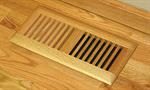 Unfinished Red Oak Insert Vent, 2 1/2^ X 10^ (duct) Trimline style