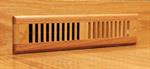 Unfinished Red Oak Toekick Vent Kit, 2 1/4^ X 12^ (duct) Trimline style