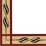 Wood border and corner shown in Bloodwood, Maple, Quarter Sawn ...