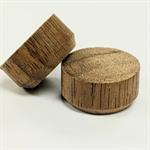 Walnut end grain floor plug, 1/4^ X 1/2^