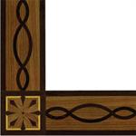 Wood border and corner shown in Brazilian Cherry, Wenge, Yellowheart(Available ...
