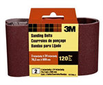 3M™ Sanding Belt, 9272NA-2, 3 in x 24 in, Fine, 120 grit, 2pk