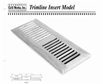 Unfinished White Oak Insert Vent, 6^ X 12^ (duct), Trimline style