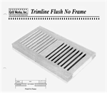 Unfinished White Oak Flush (no/frame) Vent, 2 1/4^ X 12^ (duct), Trimline style