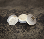 Safeglides Felt Floor Protectors, 7/8^, Tap in, White, 4 Pack