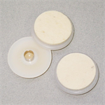Safeglides Felt Floor Protectors, 1-1/2^, Tap in, White, 4 Pack