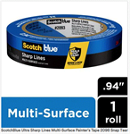 3M ScotchBlue™ Sharp Lines Painters Tape, 2093-24NC, .94 in x 60 yd